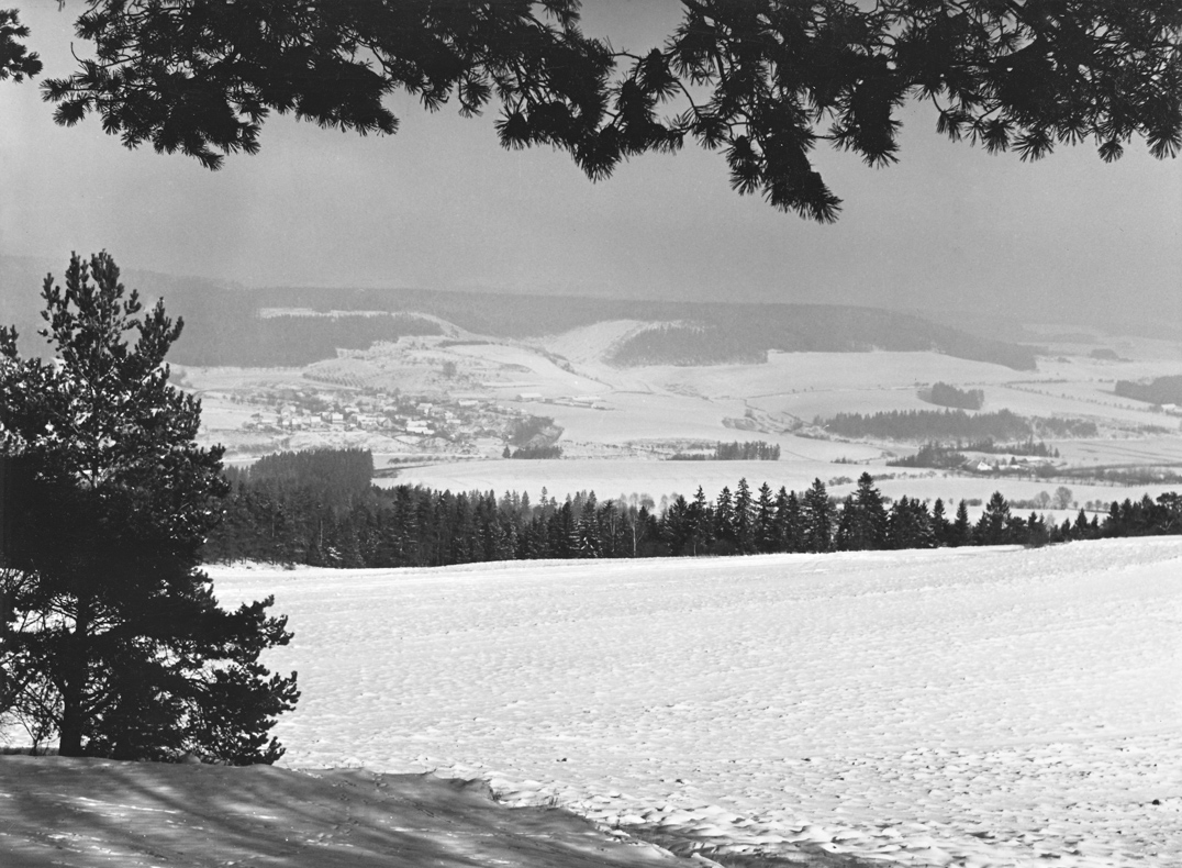 2. Lazinov – pohled od Sulíkova – v zimě (foto: František Továrek)