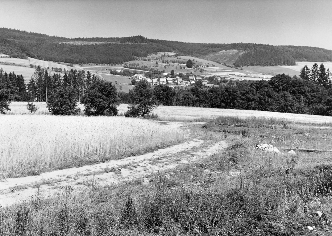 5. Lazinov – pohled od Křetína – v létě – 1972 (foto: František Továrek)